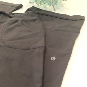Lululemon Wide Leg Lounging Pants in Gray!